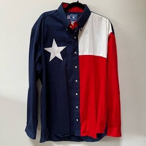Vintage American Flag Western Button Down
